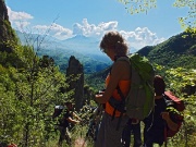 15 torrioni rocciosi sotto e sopra di noi...